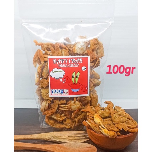 

SPESIAL BABY CRAB KRISPY 1gr KEPITING KRIUK KRISPY HALAL CAMILAN SEHAT HALAL SNACK SEAFOOD CRAB KRIPS