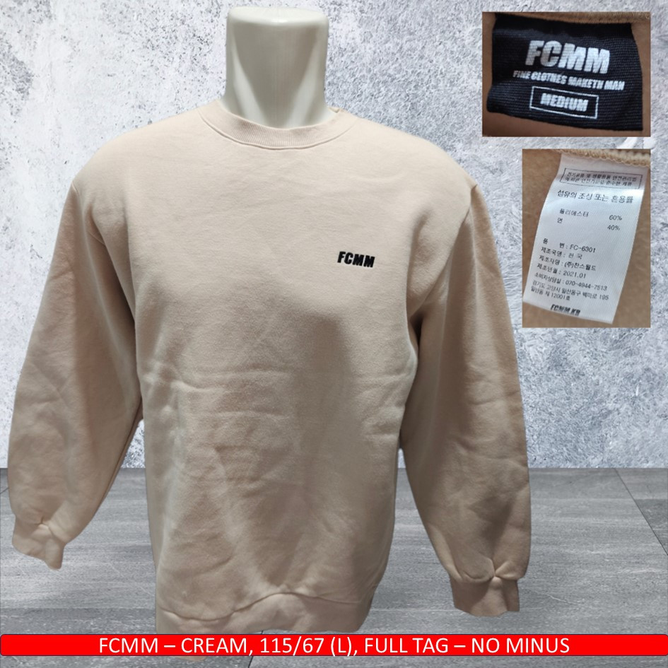 Crewneck Cream FCMM Original/Sweater Cream FCMM Original - Thrift/Second/Prelove