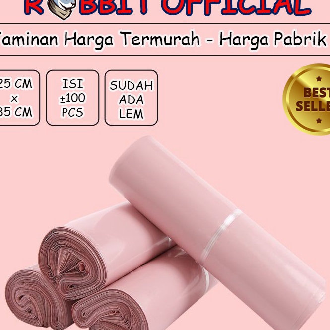

Promo PLASTIK POLYMAILER BABY PINK 25x35 1 PCS Polymailer Baby Pink Premium Glossy