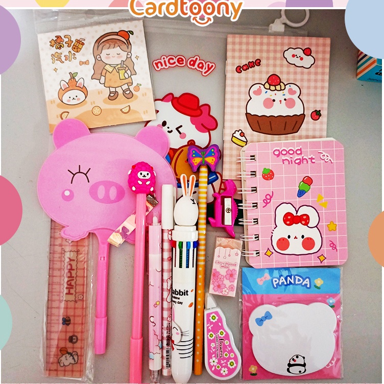 

Fast Packing Paket Alat Tulis Pulpen Stiker Memo Tempel Penghapus Pensil Buku Penggaris Rautan Stationery Set