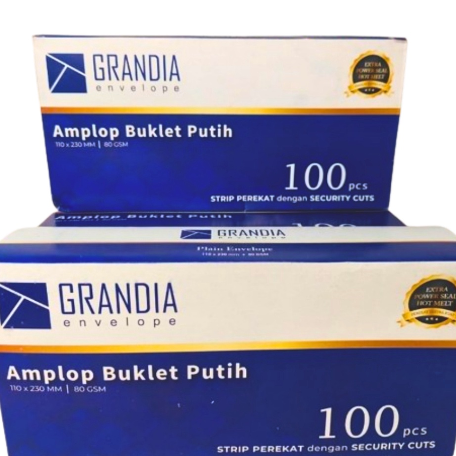 

Mega Amplop No9 Putih Grandia 11x23mm 1box 1 pcs DLP9