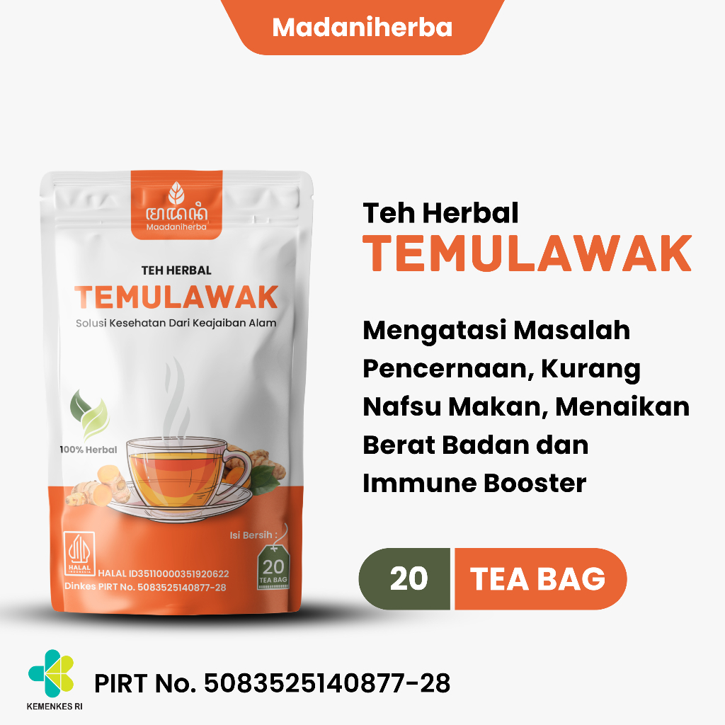 

Teh Temulawak Isi 20 Celup - BELI 2 FREE 1 - Mengatasi Masalah Pencernaan Menambah Nafsu Makan Menaikan Berat Badan