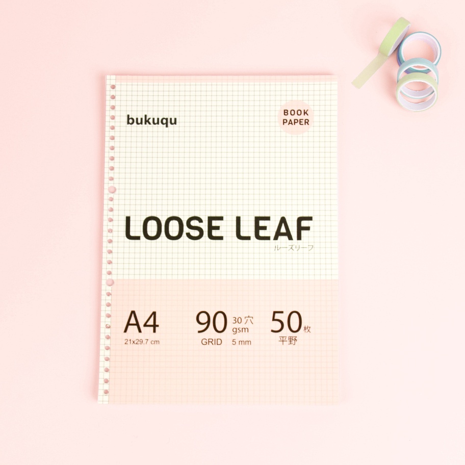 

KF7 A4 Bookpaper Loose leaf GRID by Bukuqu