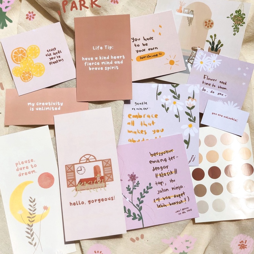 

Mega A Day At Park Post Card Aesthetic Wall Decor