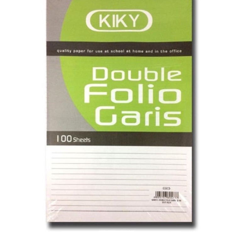 

Unggul Kes Double Folio Bergaris 1 lembar KIKY