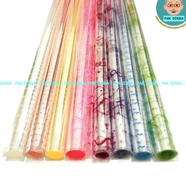 

HARGA SPESIAL Plastik OPP Parcel Kado Tebal 4 mikron Bening Motif 98 x 8 cm
