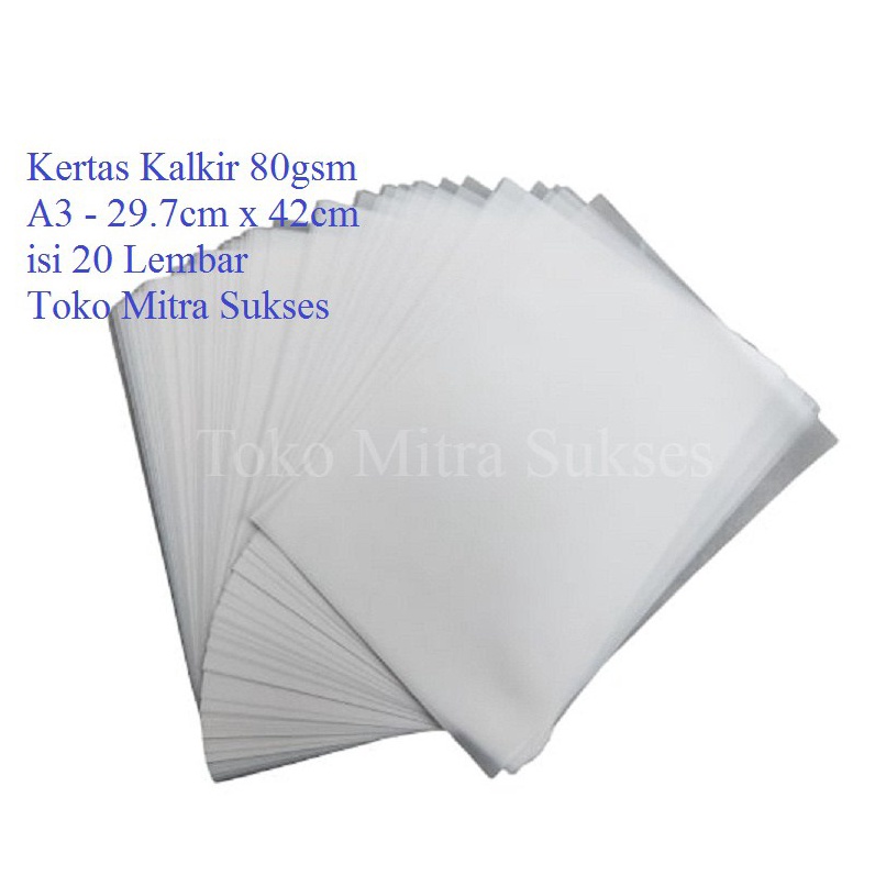 

HJ6 2 Lembar Kes Kalkir A3 8gsm 297cm x 42cm