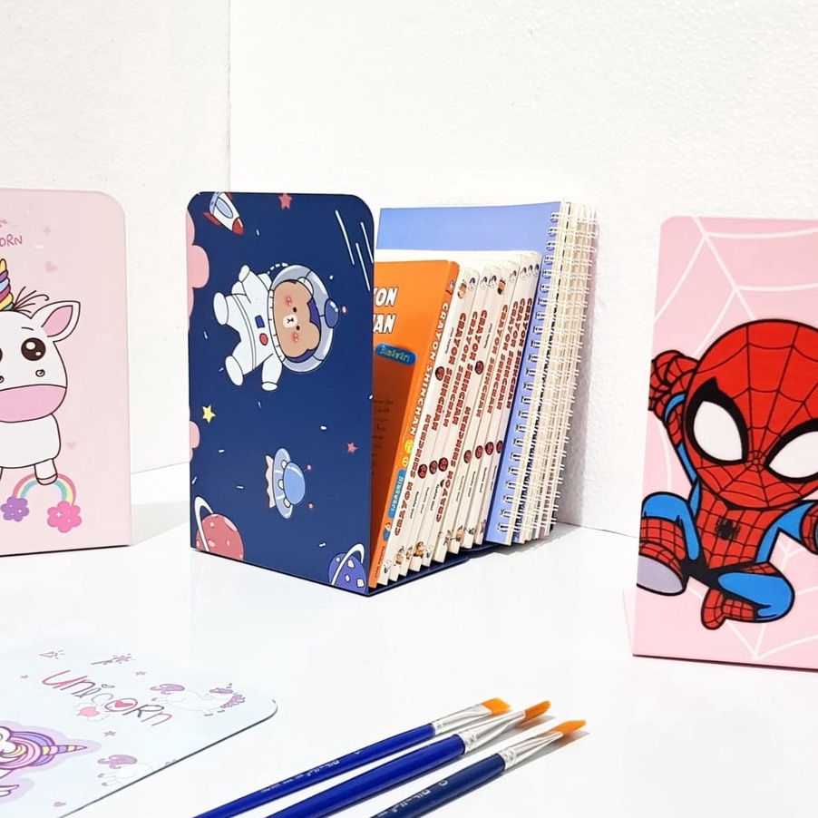 

Khusus BOS Book End BergambarPembatas BukuSekatSusun BukuOrganizer