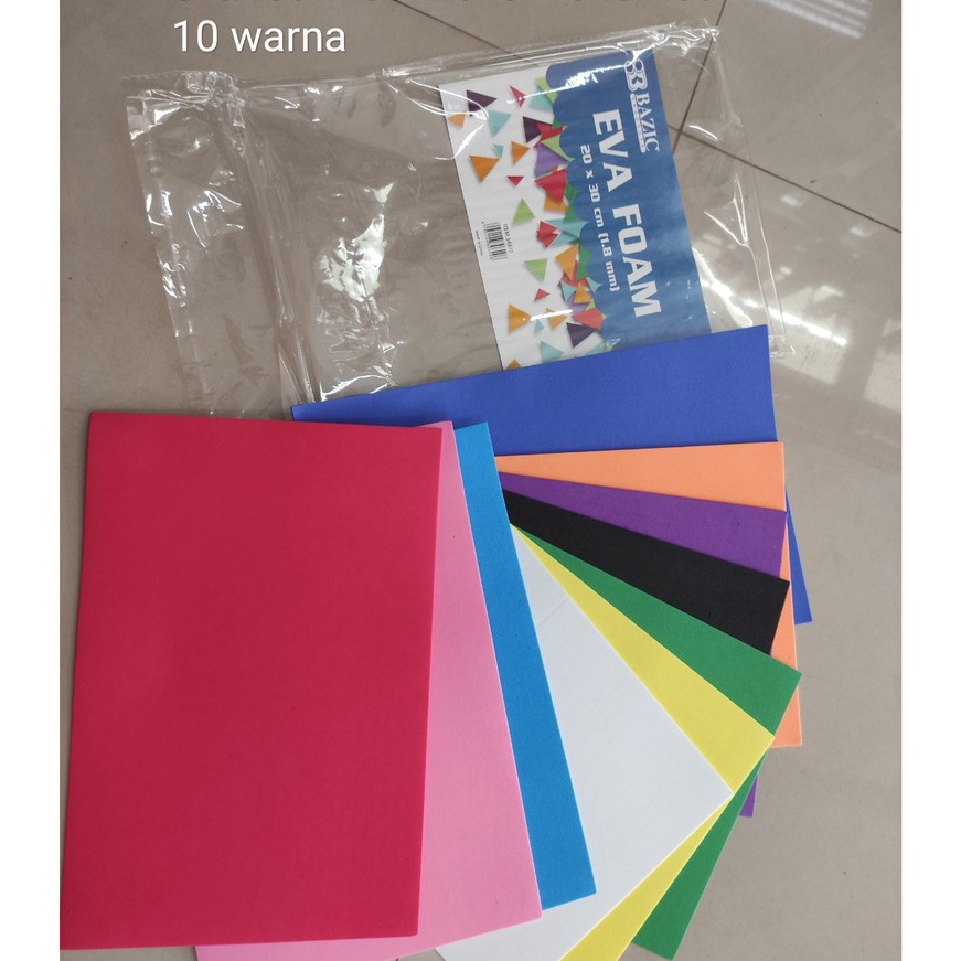 

KI3 polos busa eva foam polos a4 isi 1 lembar mixed busa hati
