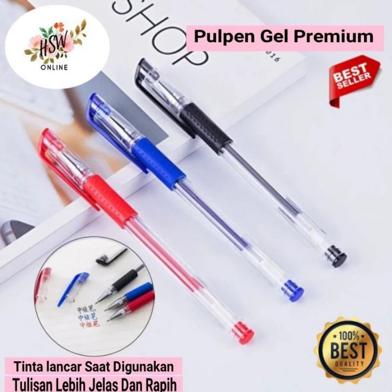 

Pulpen Gel Internasional Standart Premium Pen Ballpoint Gel Pena