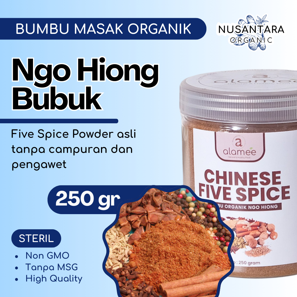 

ALAMEE Bubuk Ngo Hiong Chinese Five Spice Toples 250 gram Bumbu Masak Dapur Organik Rempah Rimpang