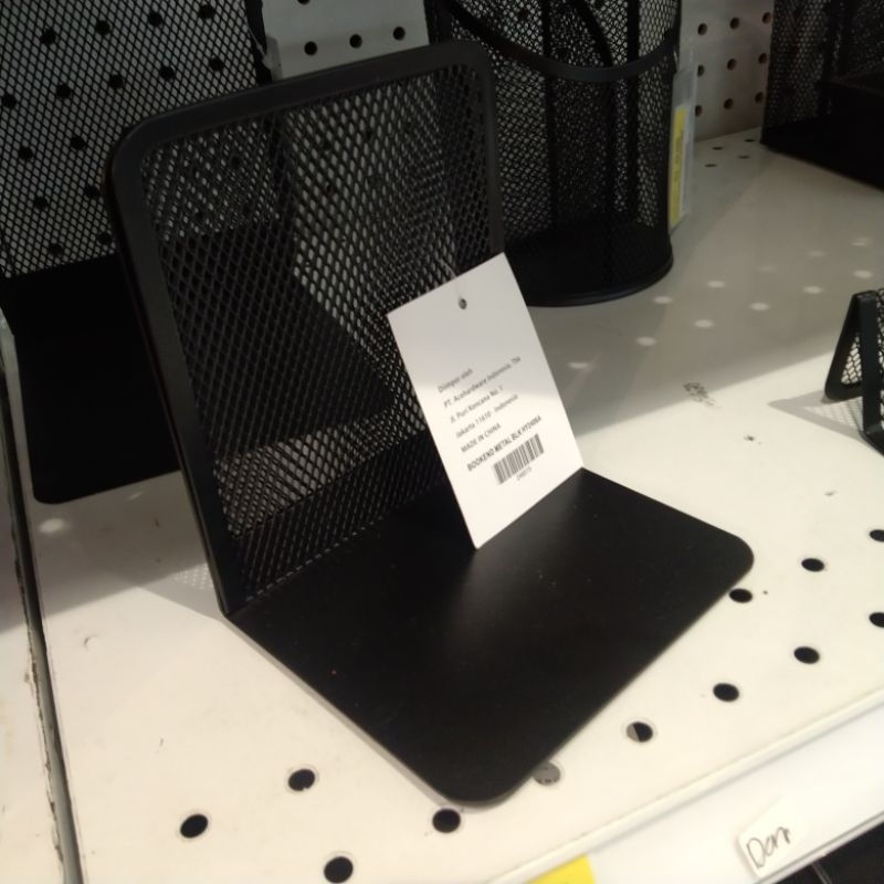 

Penahan buku pengganjal buku booked metal hitam 1pc