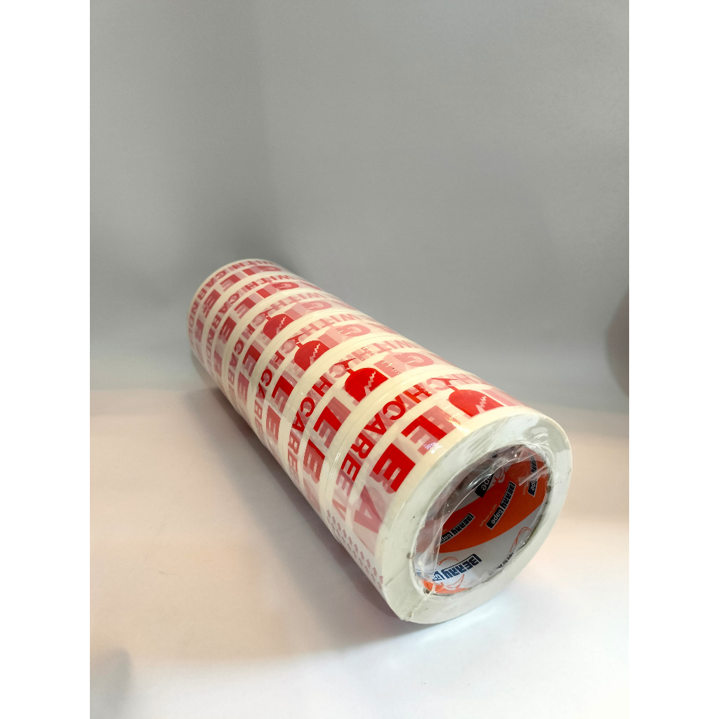 

Lakban OPP Tape / Lakban Fragile Putih Tape 80 Yard