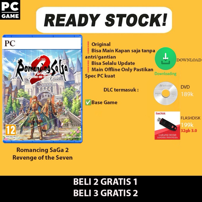 Romancing Saga 2 Revenge of the Seven PC Original