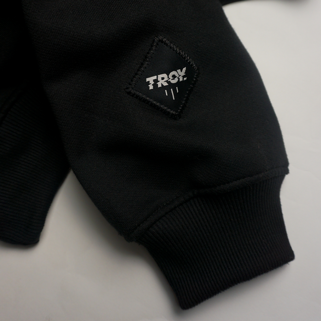 Troy Company Sweater Crewneck Black Ibil - Sweatshirt Pria Wanita Hitam SW 2172