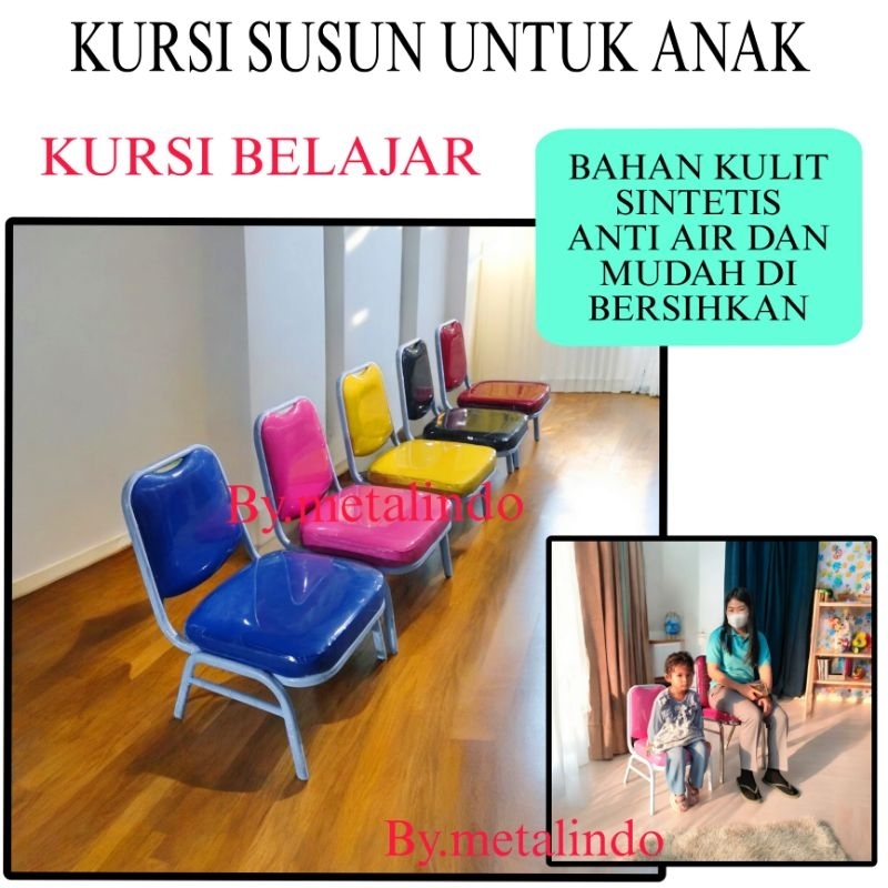 Kursi Belajar Anak Kursi Sekolah Kursi Susun Bahan Kulit Bangku Kuliah Kursi Warna Warni Kursi Anak 