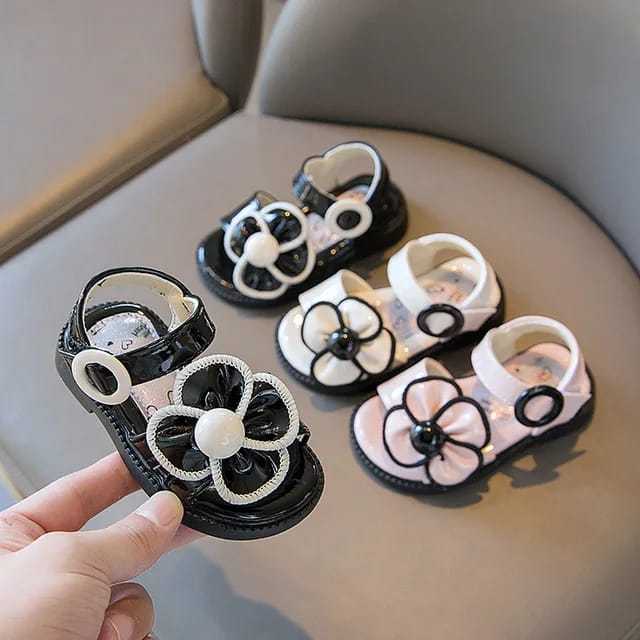 sendal docmart bunga anak perempuan formal / sendal anak cewek bunga cantik / sendal anak balita umu