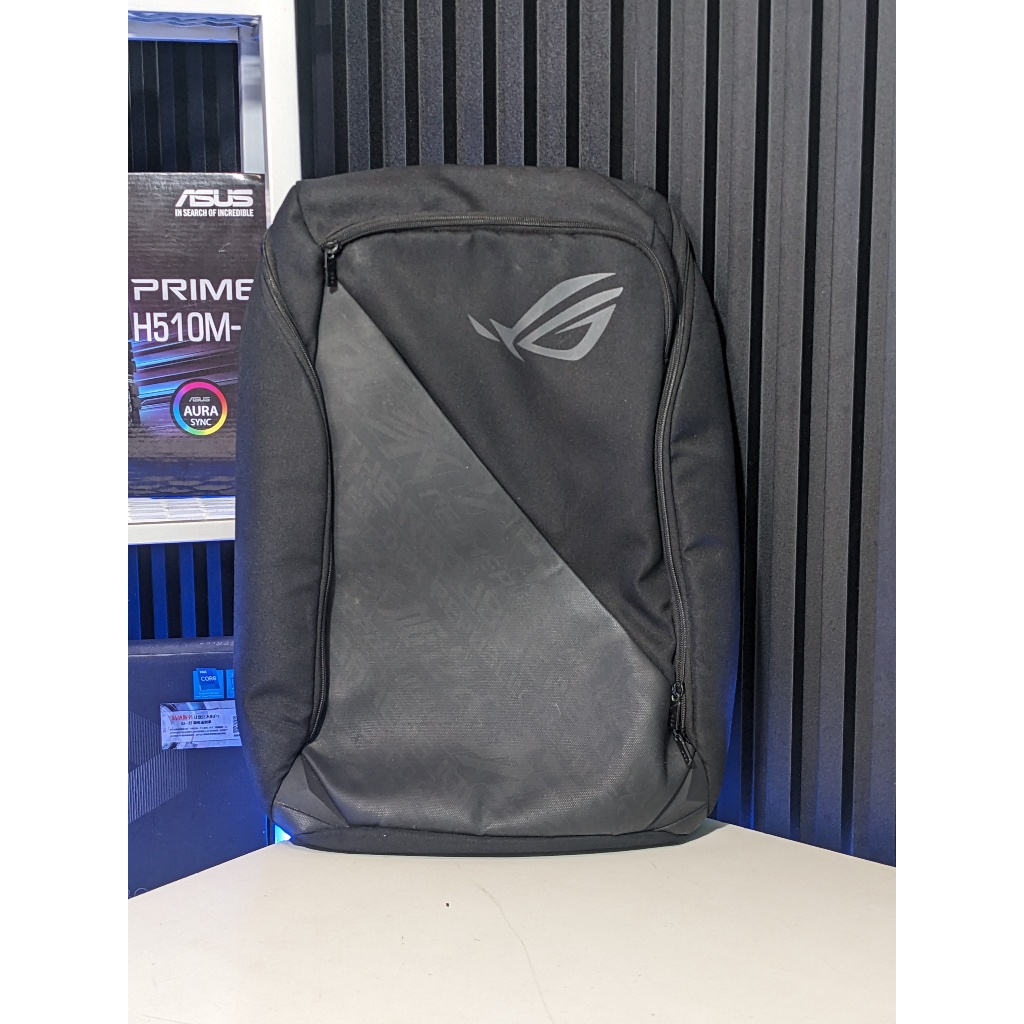 Tas Laptop Punggung Asus ROG 100% Original Warna Hitam Abu