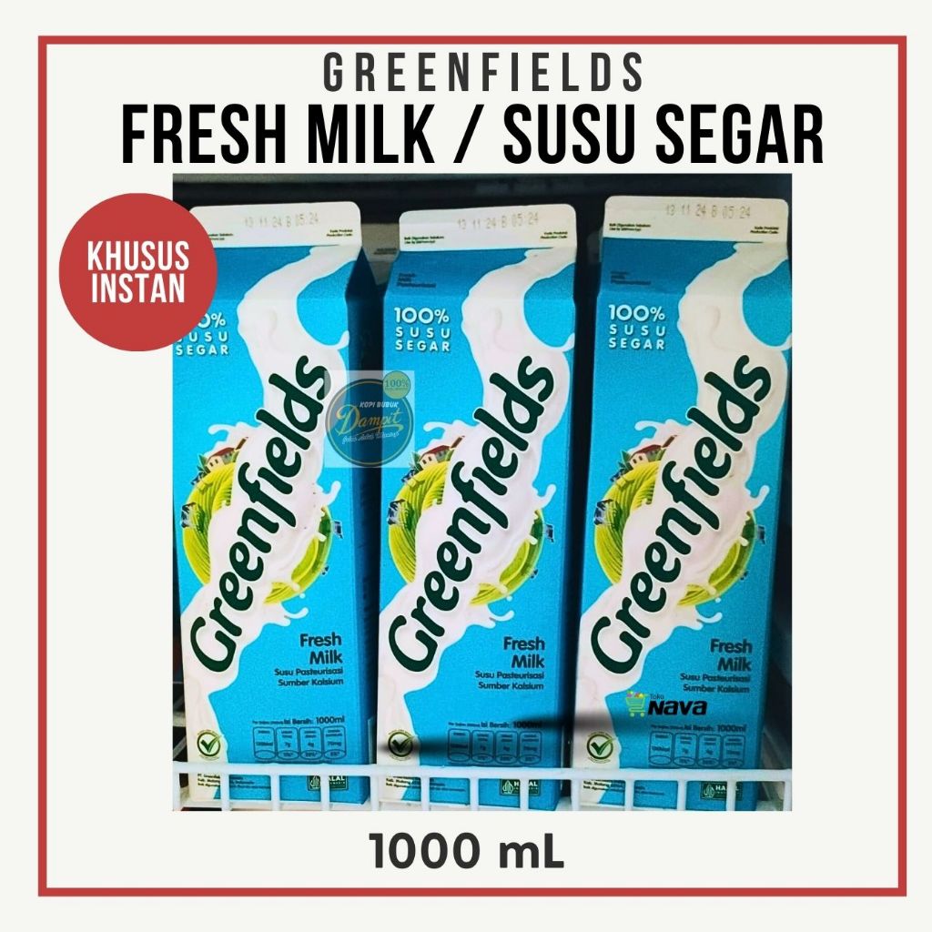 

GREENFIELDS FRESH MILK 1 Liter | GREENFIELD SUSU SEGAR 1L PASTEURISASI