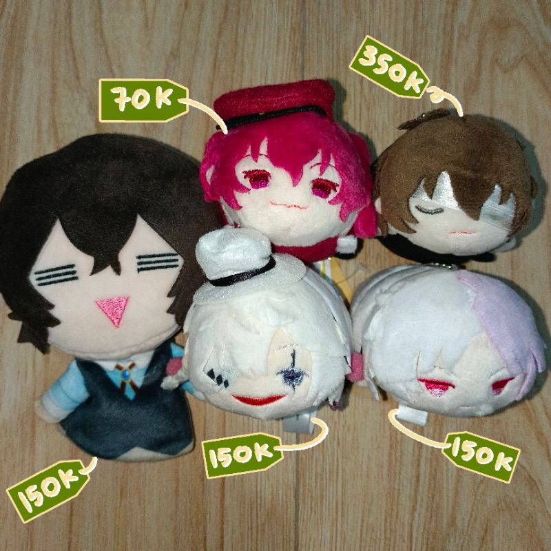 mochi plush BSD dazai teruko nikolai sigma