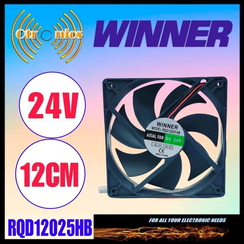 Winner Fan DC 24V 12CM 2PIN Ballbearing Axial Fan DC 24V
