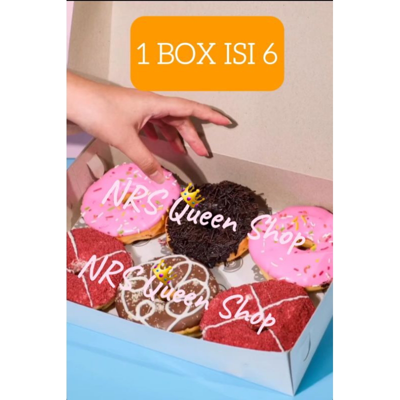 

DONAT 1 BOX ISI 6 DEMI DONAT SAMARINDA