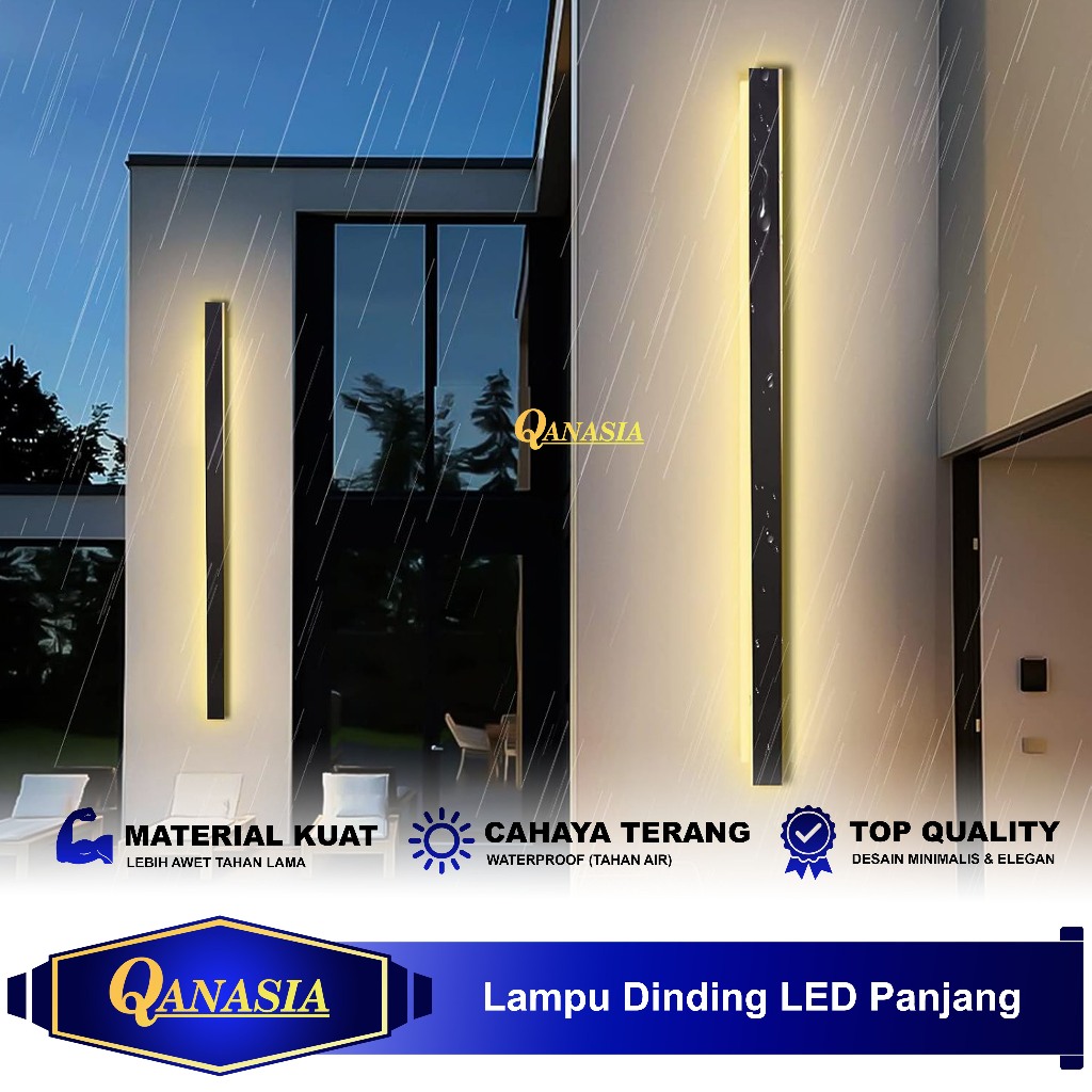 Lampu Dinding Outdoor Waterproof Taman LED Panjang Cafe Dekorasi Rumah