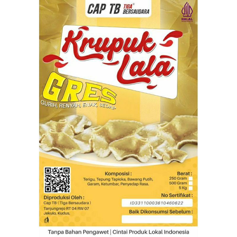 

CAP TB KRUPUK LALA MENTAH