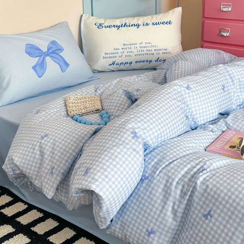 Sprei Coquette Sprei Pita Aesthetic Bow Sprei Set Bedding Set