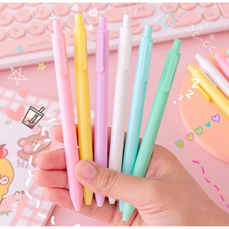 

KN ~ pena pulpen sekolah warna pastel cantik aestetic