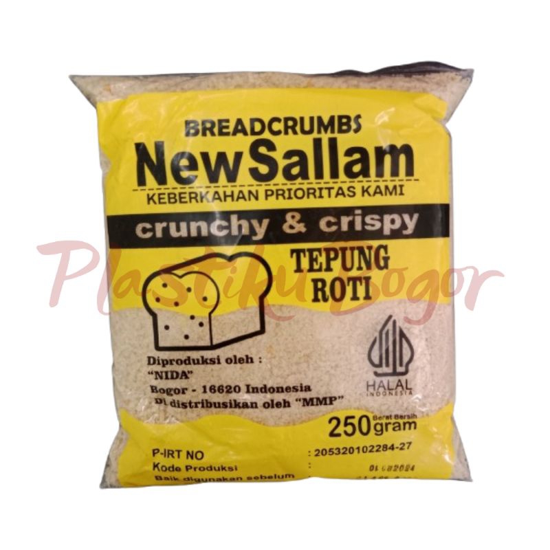 

Tepung Panir / Tepung Roti New Sallam Warna Putih 250 Gram