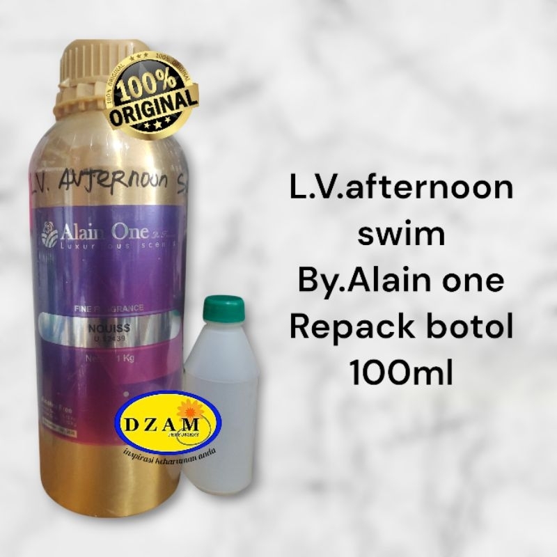 L.V.afternoon swim By.Alain one repack botol 100ml,100% bibit murni