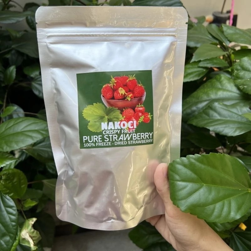

NAKOCI Freeze Dried Strawberry - Snack Buah Kering Stroberi Premium 50gram