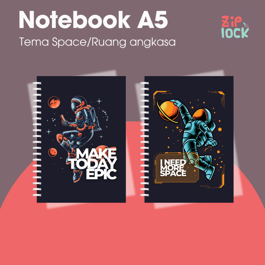 

[Notebook A5 50 lembar] Buku Diary Tema Space Jurnal Catatan Buku Tulis Buku Sekolah Stationary