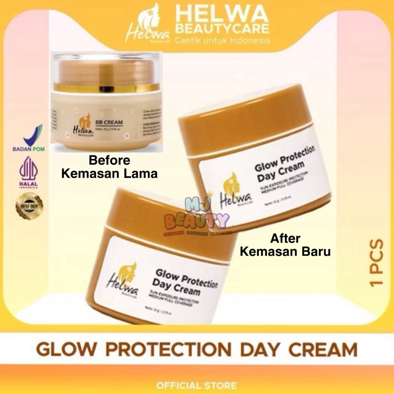 (READY STOCK & KIRIM INSTAN) NEW BPOM✨ Glow Protection Day Cream/ BB Cream SPF30+ Helwa Beautycare