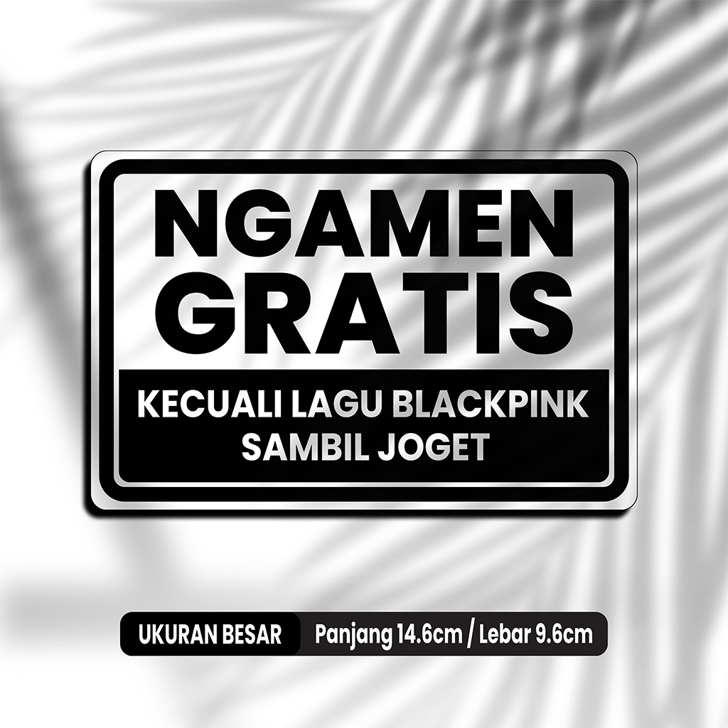 

NGAMEN GRATIS - STIKER VINYL ANTI AIR - STIKER DINDING AESTHETIC