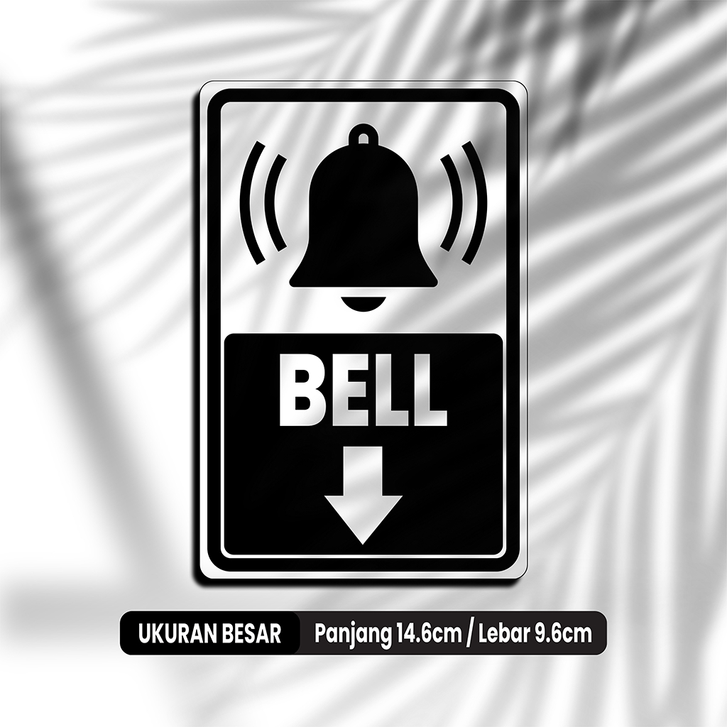 

TEKAN BELL - STIKER VINYL ANTI AIR - STIKER DINDING AESTHETIC