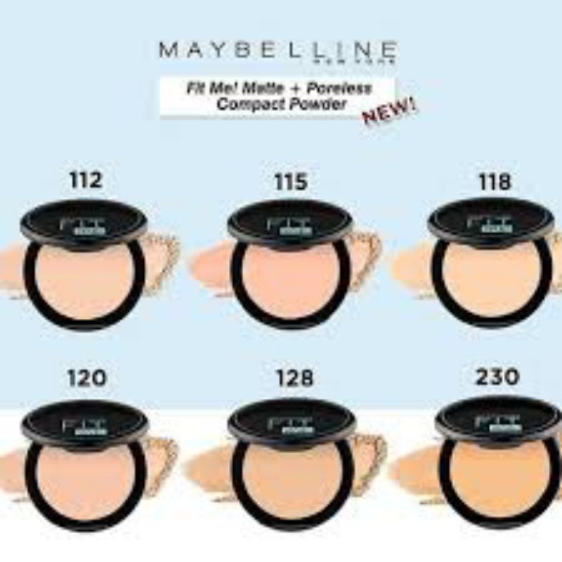 MAYBELLINE Fit Me Matte + Poreless Compact Powder - Bedak Padat