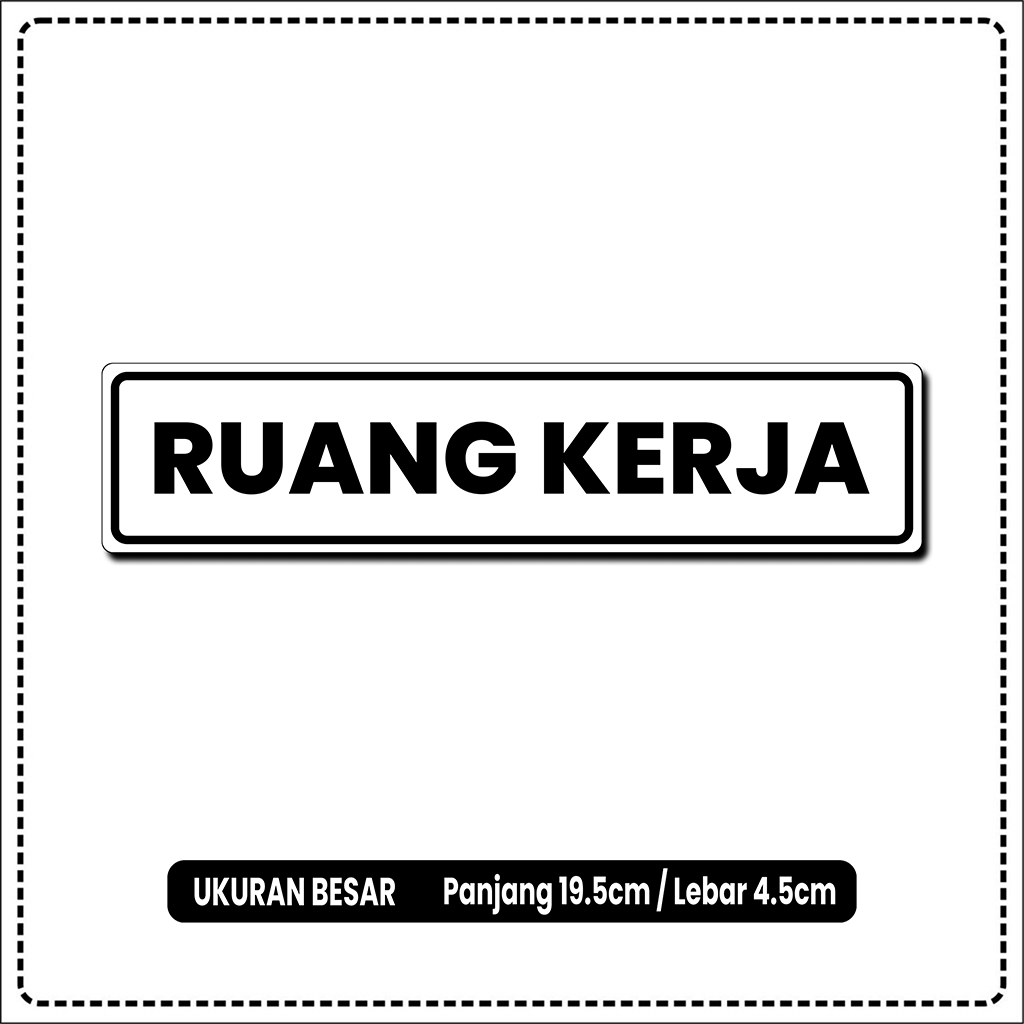 

STIKER RUANG KERJA BAHAN VINYL ANTI AIR