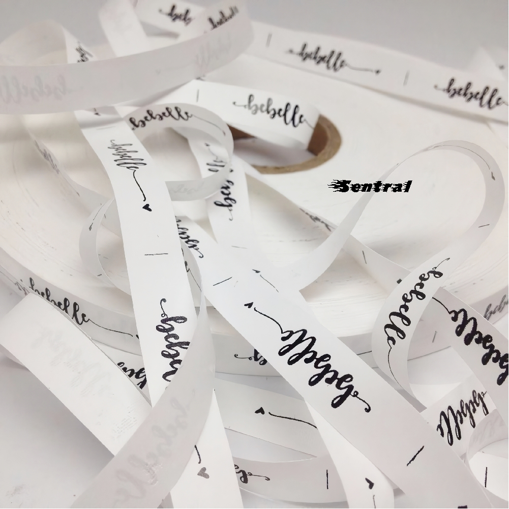 

Sentraljaya Label Baju / Label Hijab / Label Woven Damask Substitute 1000 pcs bisa COD