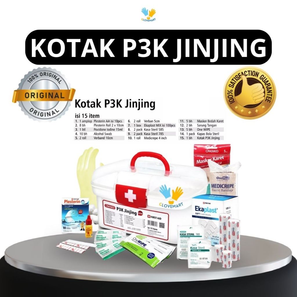 Kotak P3K Jinjing / Kotak P3K / Peralatan P3K