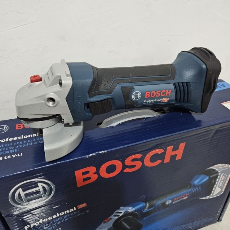 Mesin Gerinda Cas Baterai BOSCH GWS 18 V-LI Cordless Angle Grinder 100mm Putra Inti