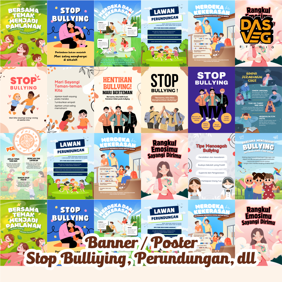 

Banner / Poster Stop Bulliying, Perundungan, dll