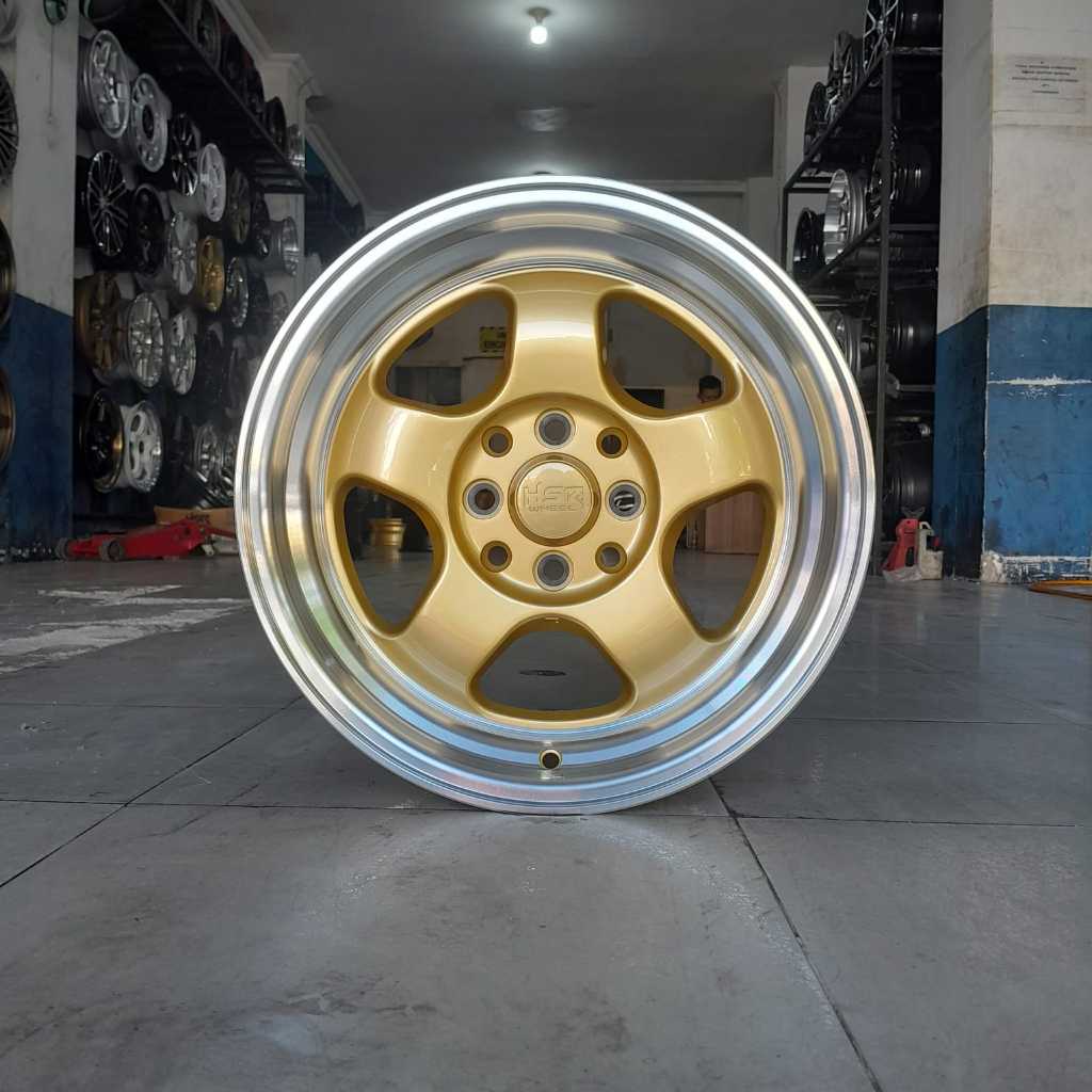 Velg mobil celong ring 15 lebar 7/8 pcd 4x100/4x114,3 hsr Brisket r15