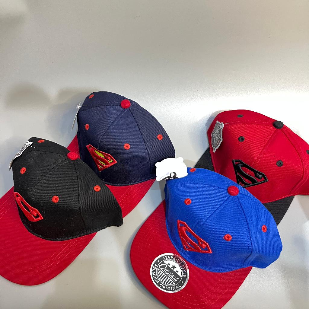 Topi anak hip hop / topi snapback anak bordir / topi HH anak laki-laki motif SUPERMAN