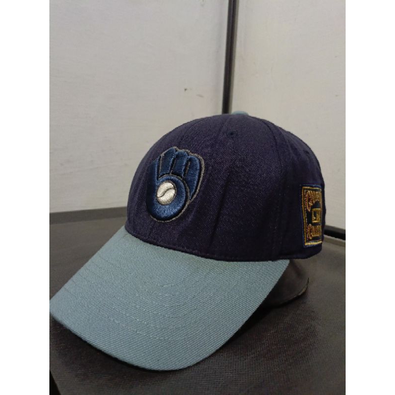 Topi MLB Milwaukee Brewers  Cooperstown Original 100% Second branded bisball baseball