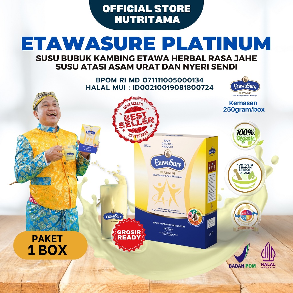 Etawasure / Etawasure Platinum / Susu Tulang dan Sendi / Susu Therapy Asam urat