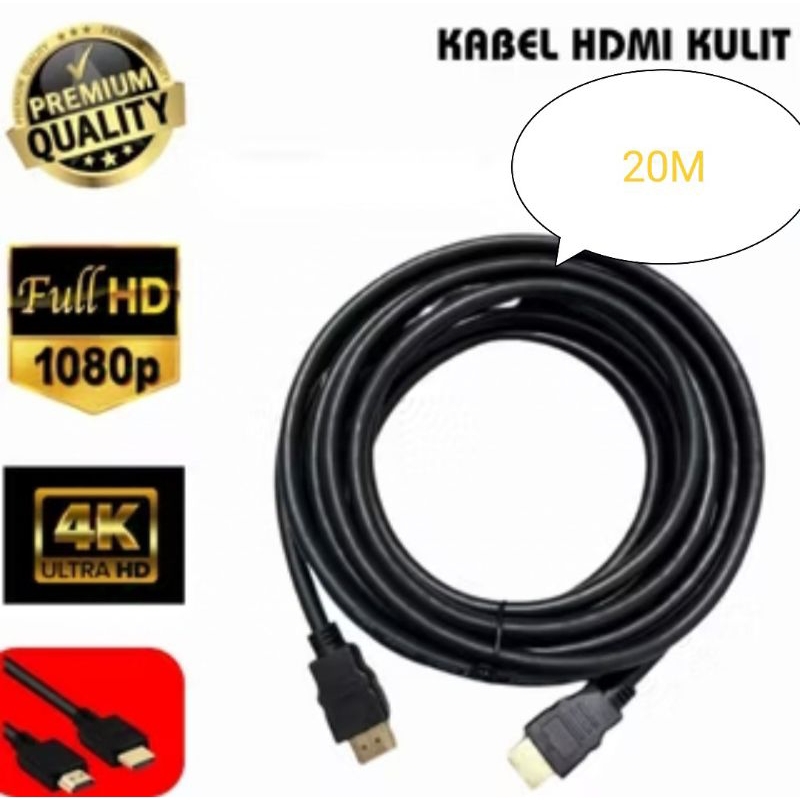 KABEL HDMI TO HDMI 10M/15M/20M ORIGINAL PREMIUM support 4K LAPTOP /STB KE TV / DVR KE TV/MONITOR