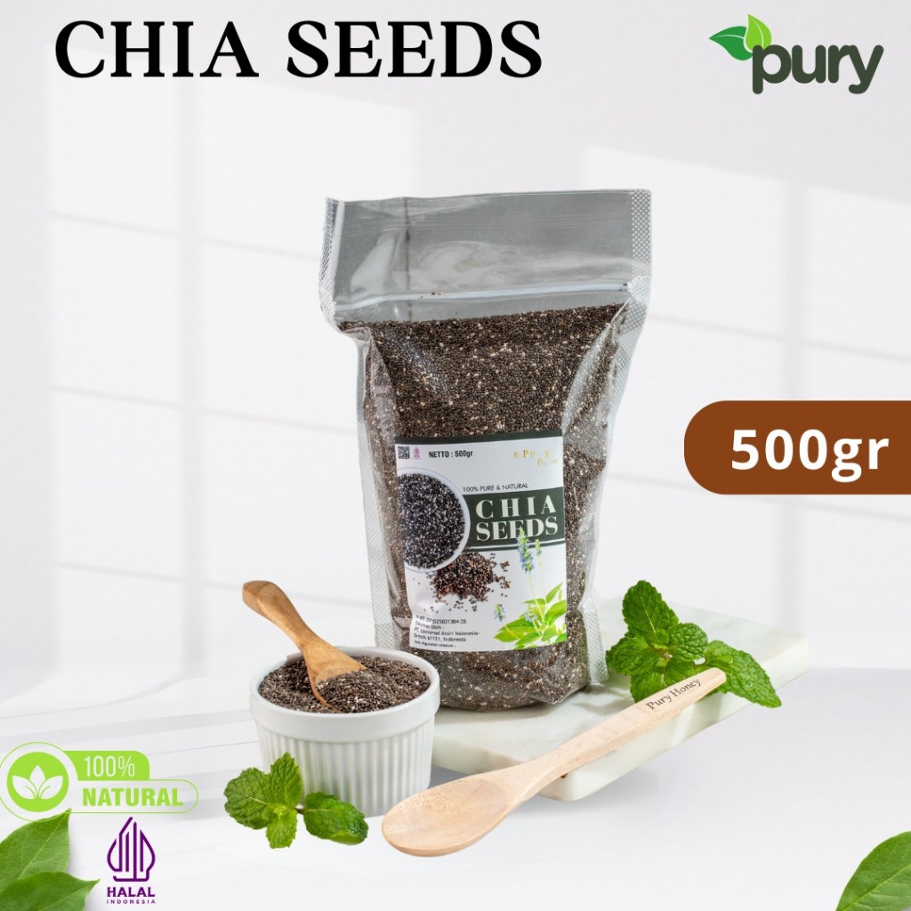 

Pury Chia Seeds 500gr Organic Premium Original 100% Bagus Untuk Diet