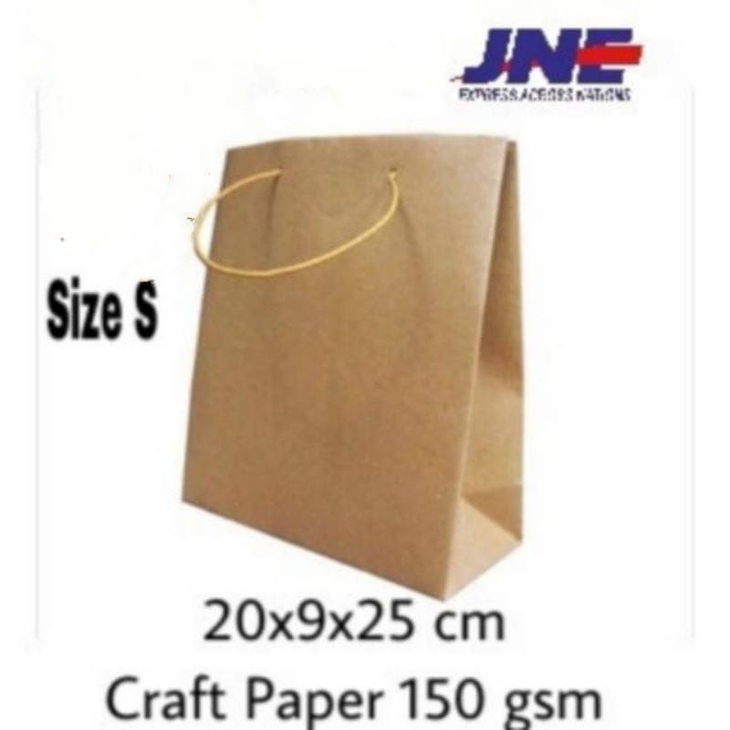 

Paper bag Polos Coklat ukuran 20x9c25